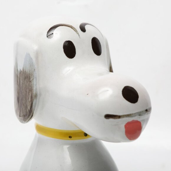 Vintage Hand Painted Ceramic Snoopy Coin Bank Peanuts Dog Dan Brechner DeeBeebo - Picture 4 of 10